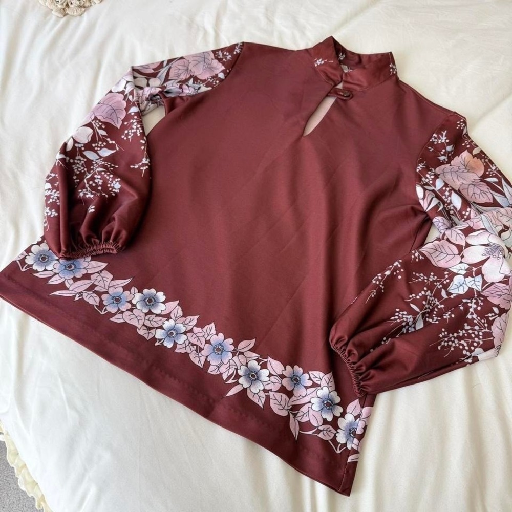 Vintage‎ 70s brown blouse